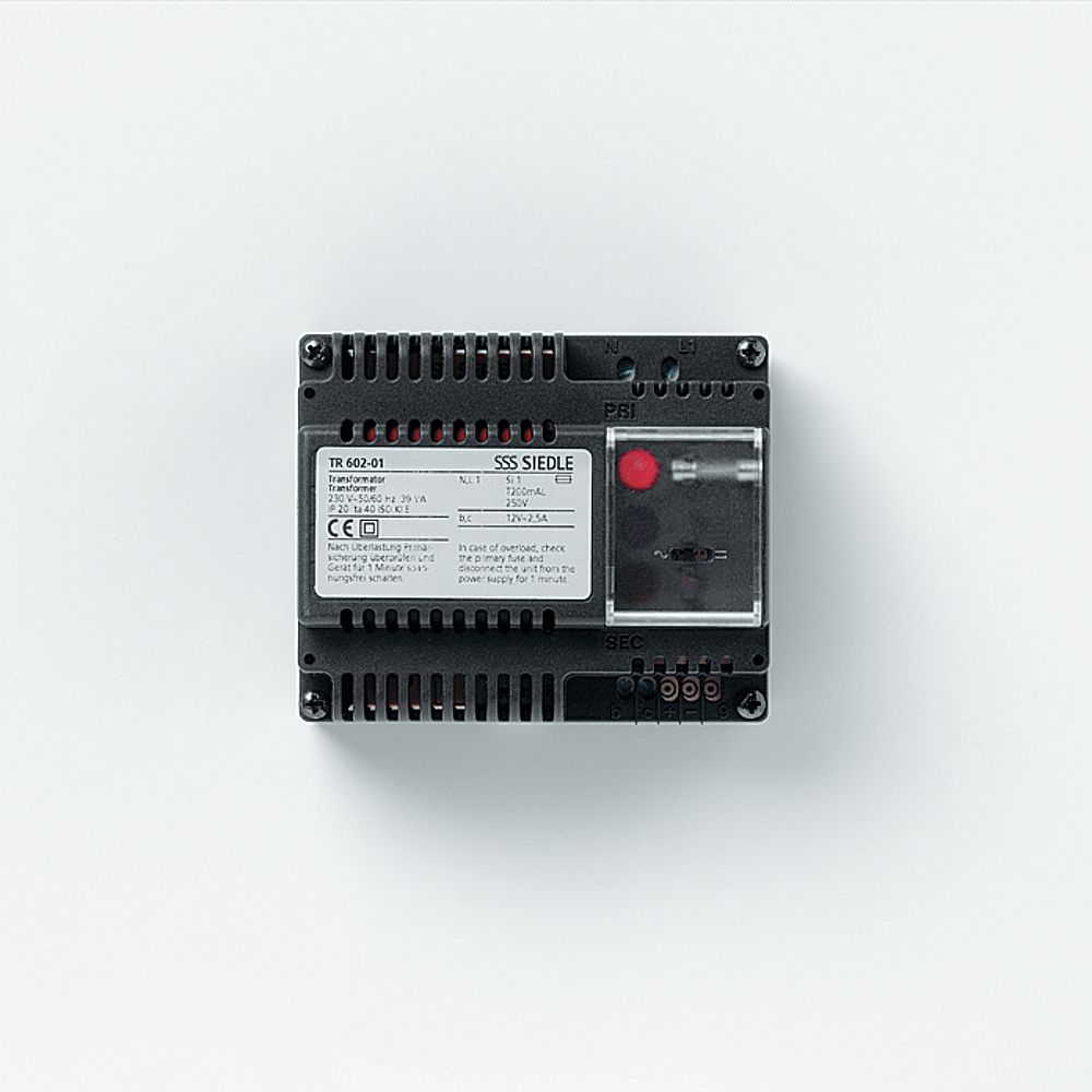 Siedle TR 602-01 transformateur 6TE pour l'alimentation de composants