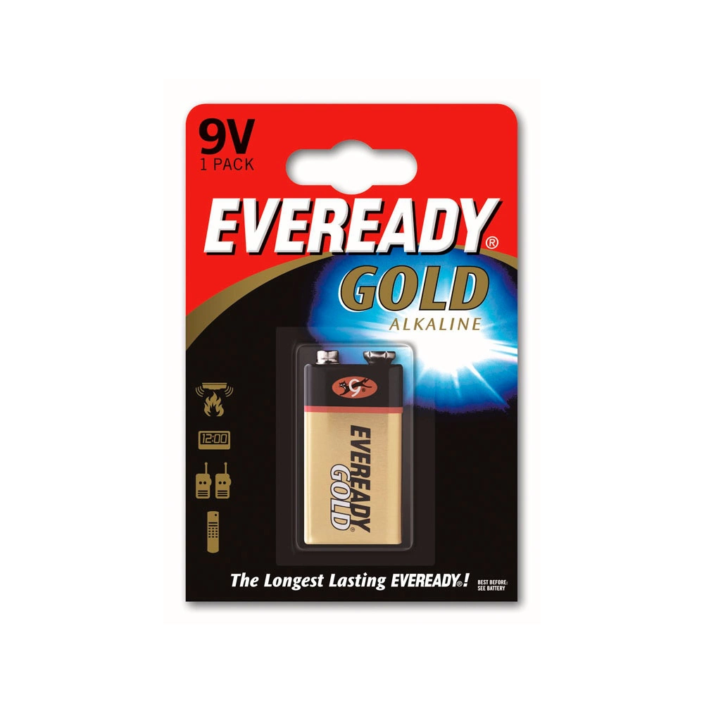 Energizer 9V/6LR61/522 batterie 9V Eveready Gold, alcalines - MINUSINES S.A.